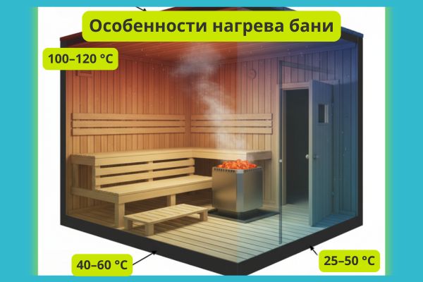 Особенности нагрева бани фото